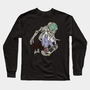 Skul Skateboard Style Art Long Sleeve T-Shirt